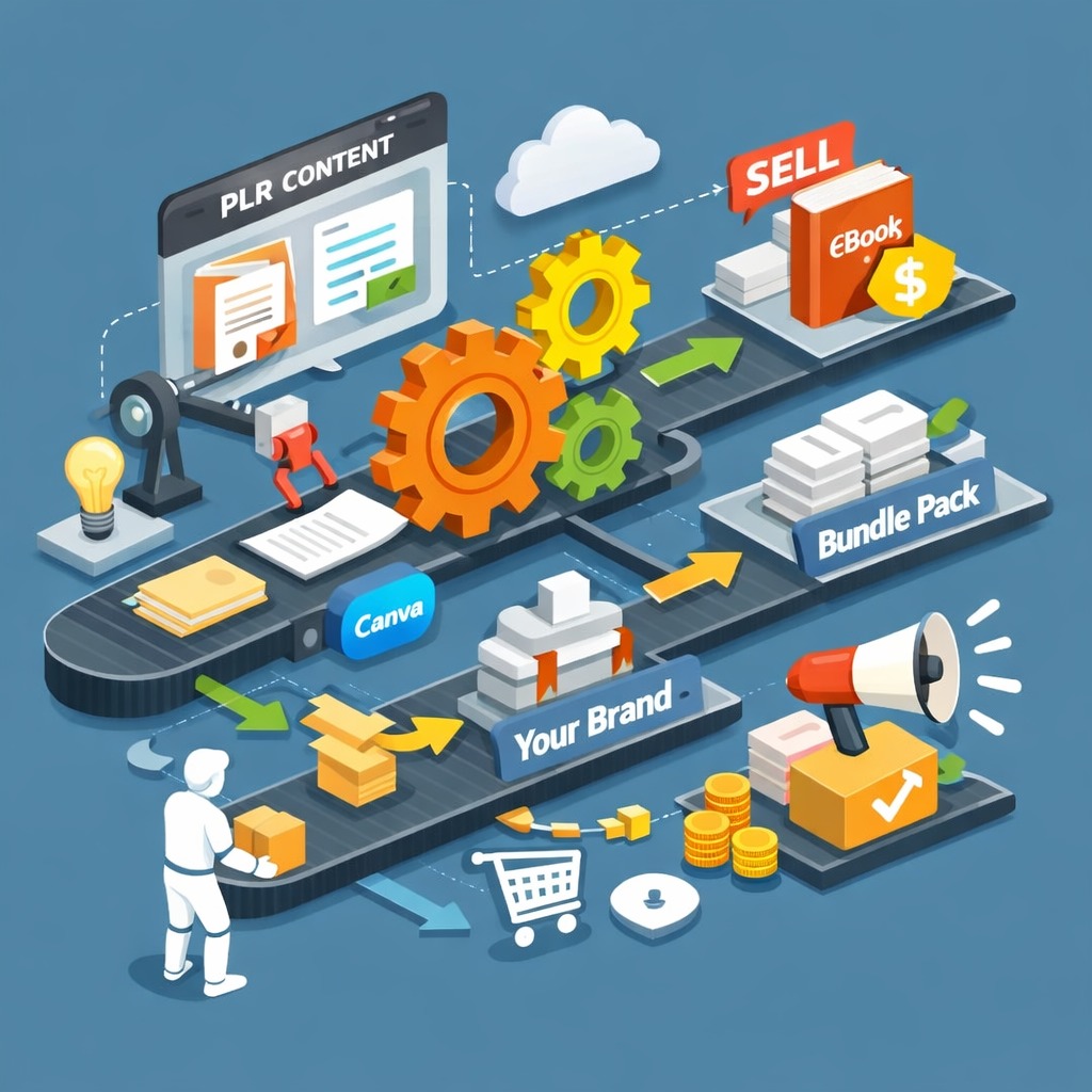 PLR workflow: customize, brand, bundle, and sell