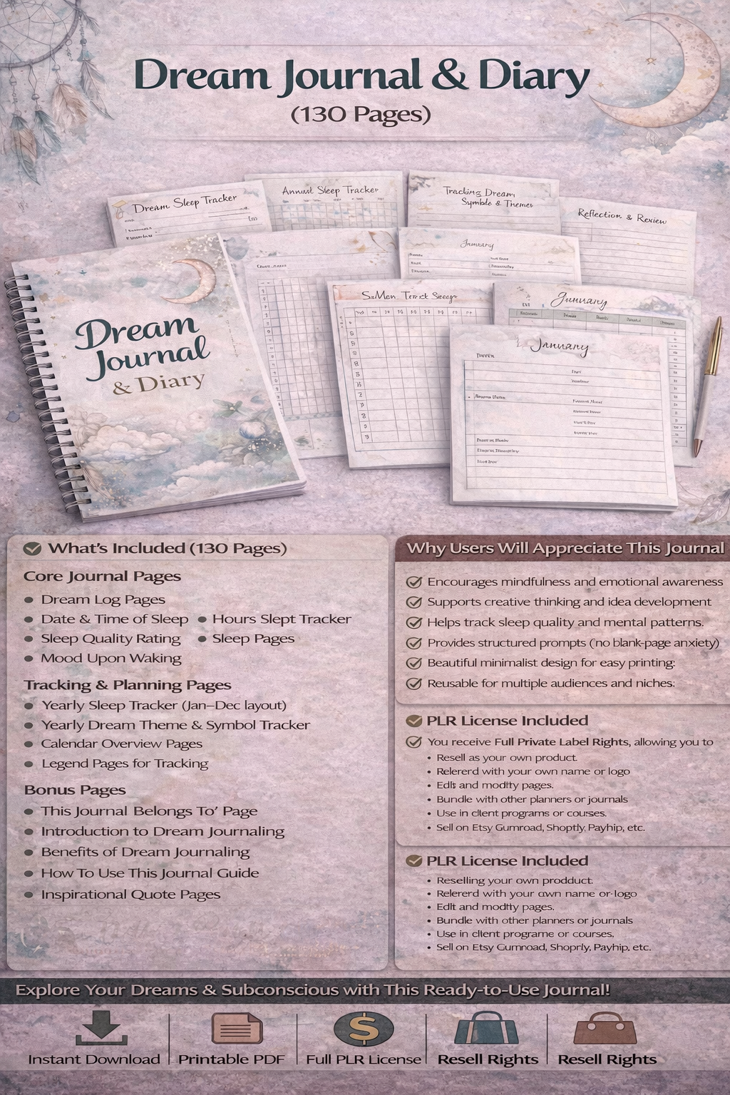Dream Journal & Diary